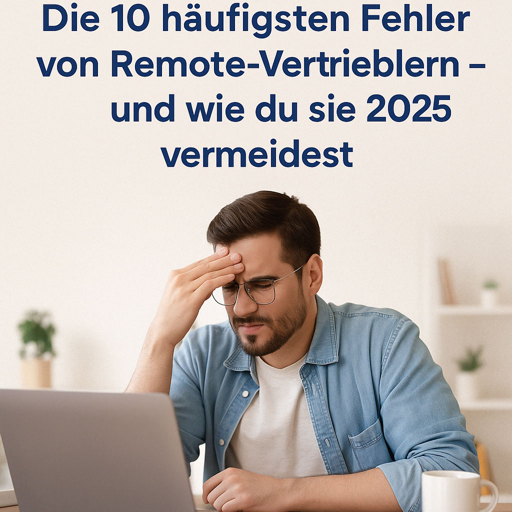 Die 10 häufigsten Fehler von Remote-Vertrieblern – und wie du sie 2025 vermeidest